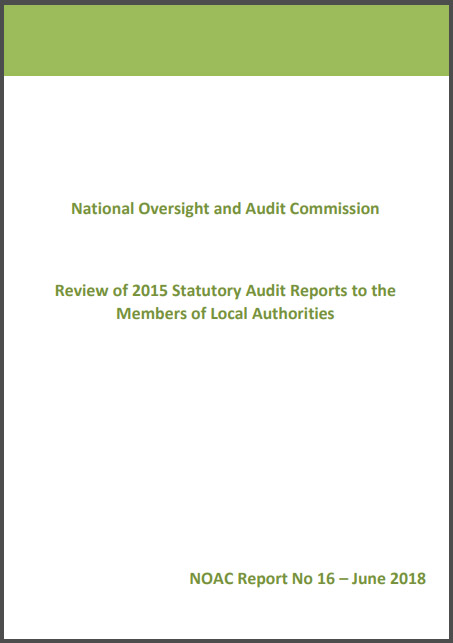 find out more about Report 16: Review of 2015 Statutory Audit Reports to the Members of Local Authorities 